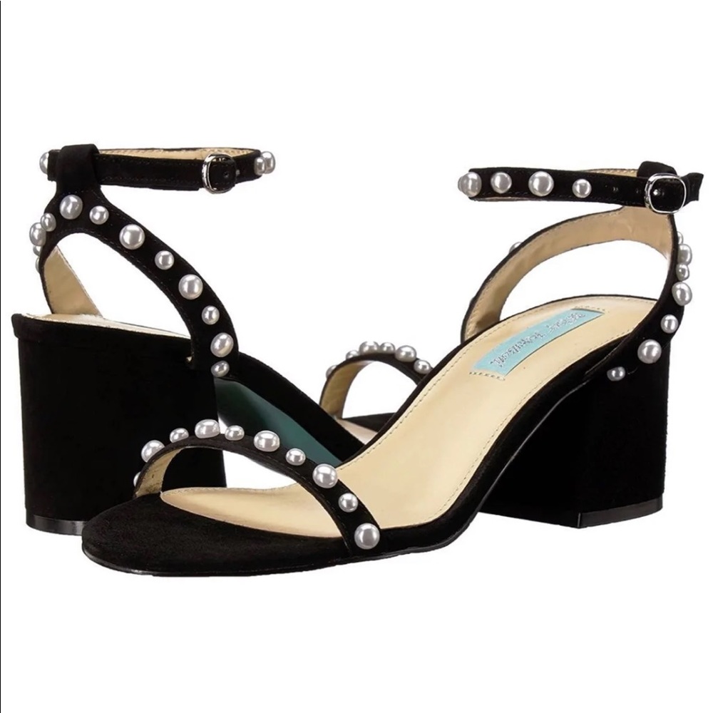 Betsey Johnson Milli pearl block heel sandal